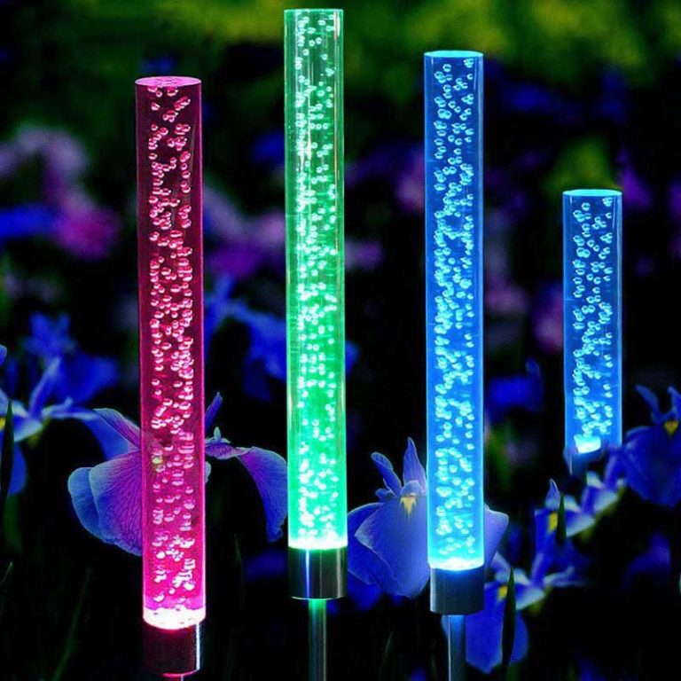 neon solaire exterieur jardin brille