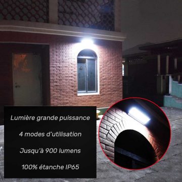 Applique solaire extérieur design led