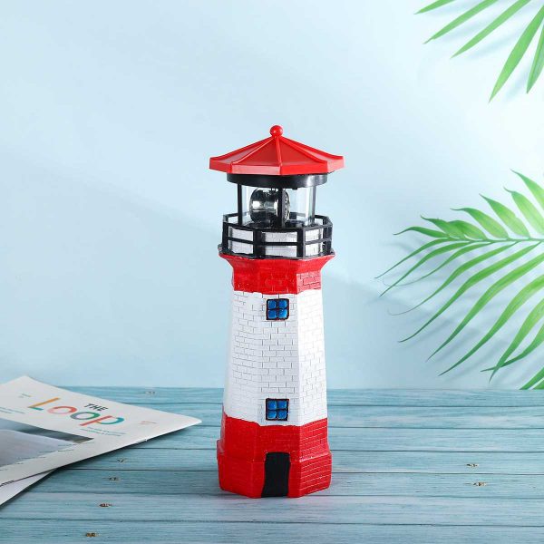 joli phare solaire de jardin