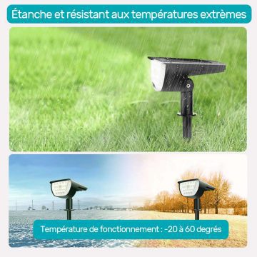 lampe solaire a piquer étanche