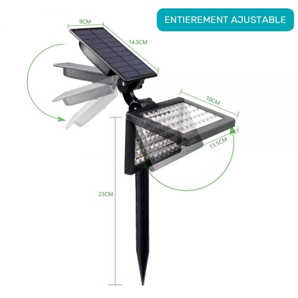 Lampe solaire jardin à planter extérieur