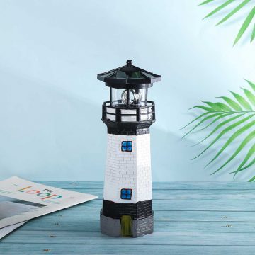 phare solaire de jardin eclairage