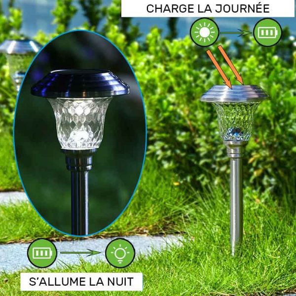 lampe solaire jardin décorative