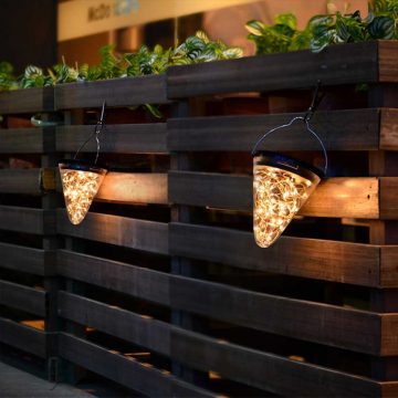 Lanterne solaire jardin LED déco