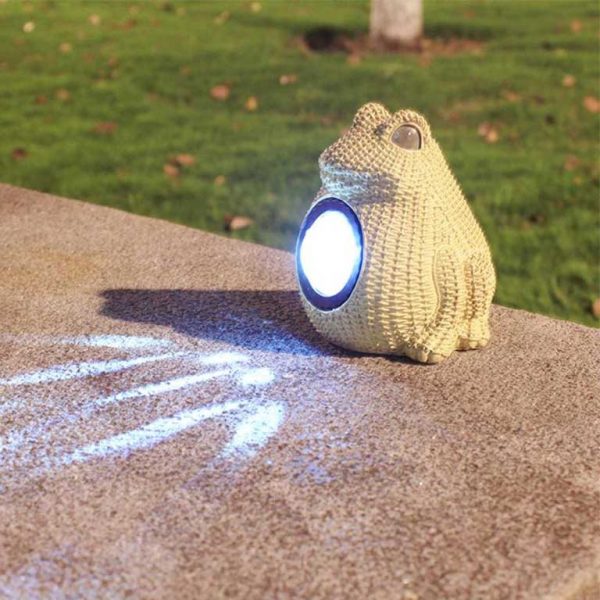 lampe solaire grenouille extérieur