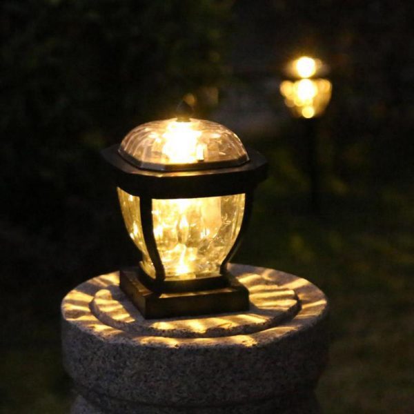 lampe solaire pour pilier de portail jardin