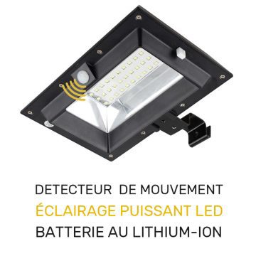 projecteur solaire gouttière extérieur