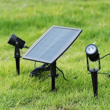 spot jardin a solaire puissant a led