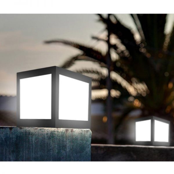 cube lumineux solaire jardin