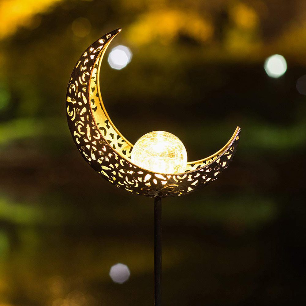 lampe solaire lune de jardin