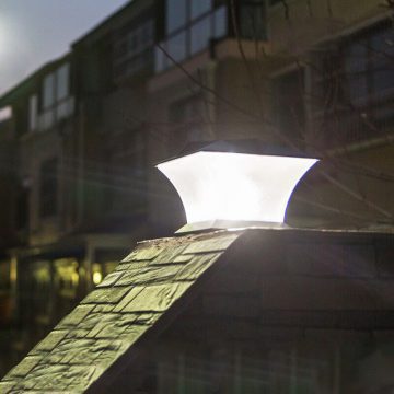 lampe solaire exterieur pour pilier de portail puissante