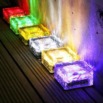 pave lumineux solaire 10x10 couleur