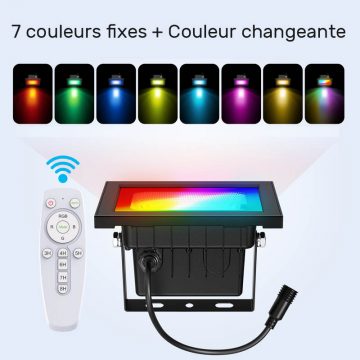 projecteur solaire couleur extérieur