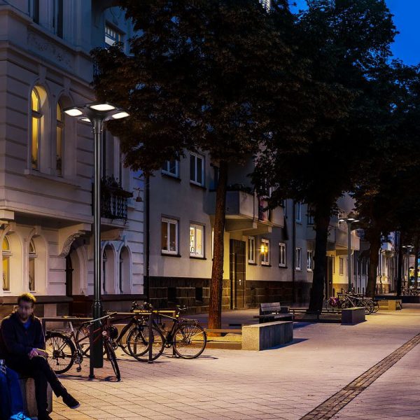 lampadaire solaire pour lotissement autonome