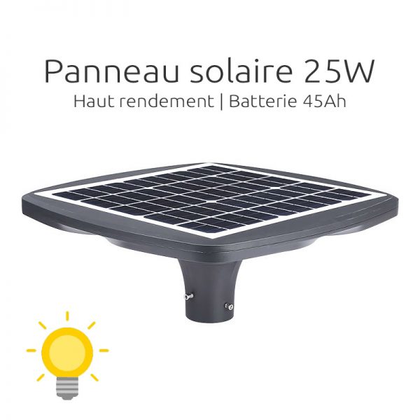 lampadaire solaire pour lotissement puissant