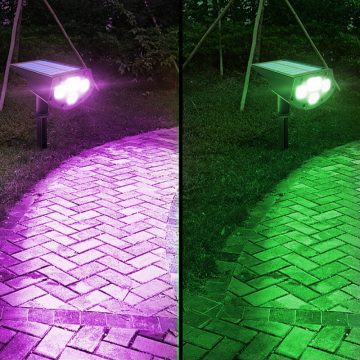 spot led exterieur couleur solaire jardin