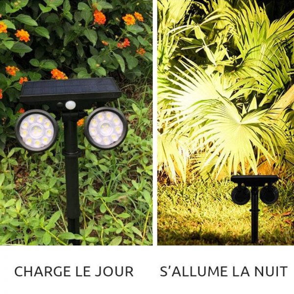 eclairage de jardin solaire efficace led