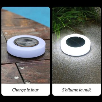 spot solaire encastrable pour balisage exterieur