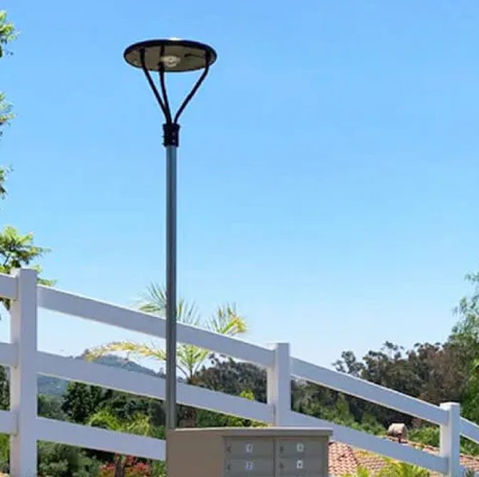 lampadaire solaire puissant professionnel lotissement