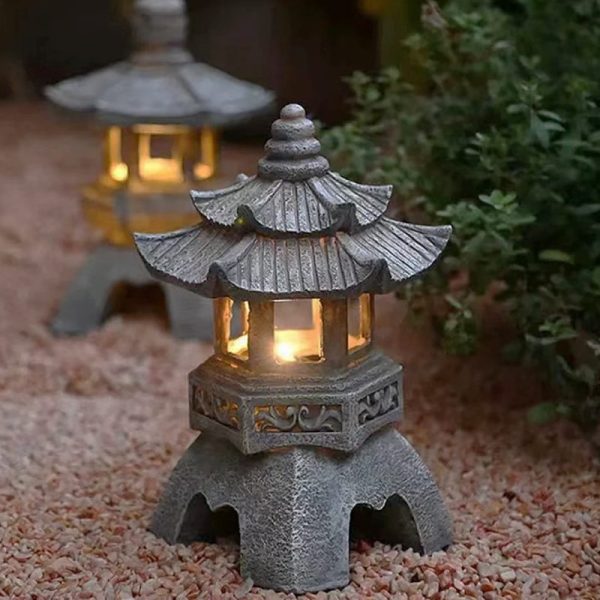 lanterne japonaise solaire jardin